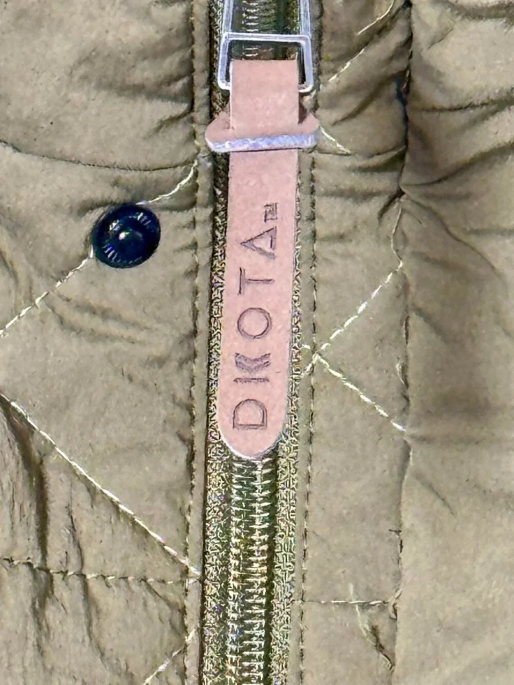 Dakota Grizzly Men's Nicco Stretch Quilted Western Olive Green Vest Sz M